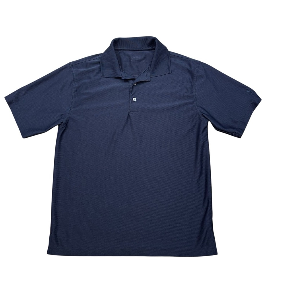 Mens‎ PGA Tour Brand Navy Blue Polo Top Size Medium